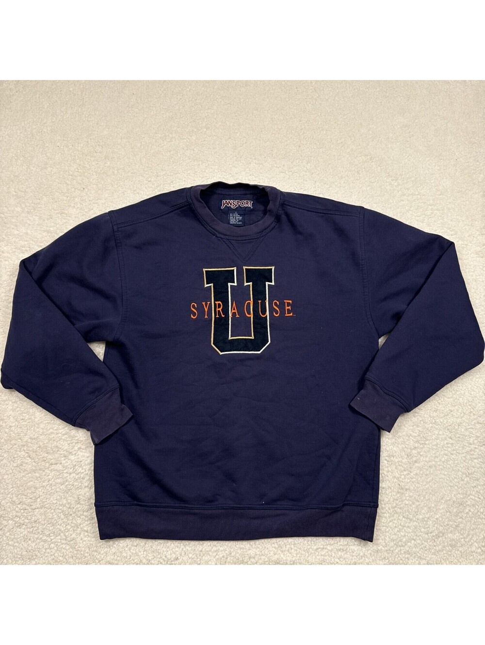 Vintage Jansport Syracuse University Crewneck Sweatshirt Embroidered